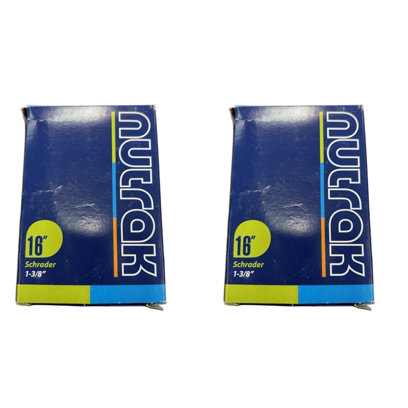 Nutrak Schrader Inner Tube 16 x 1 3/8 Inch (Suitable for Standard Brompton Folding Bikes)