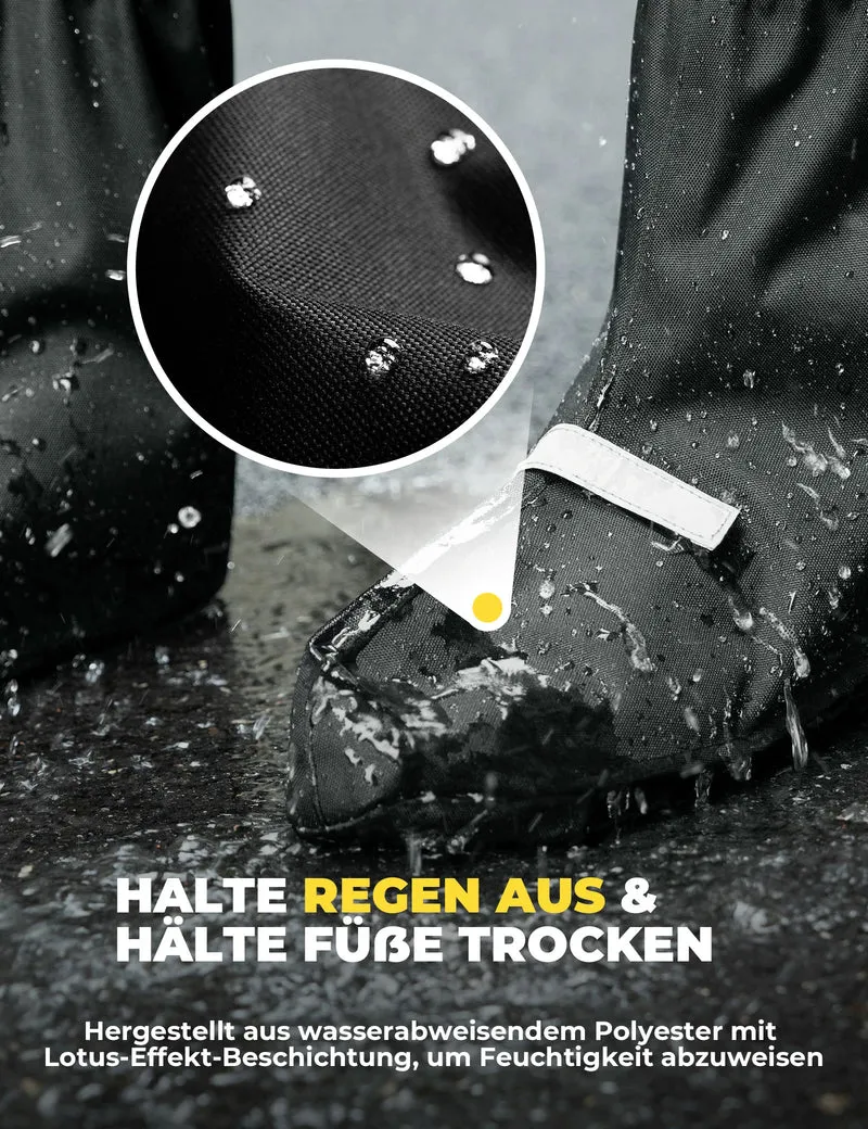 Fahrradüberschuhe Reflektierend Wasserdicht mit Klettverschluss