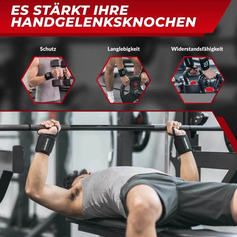 Handgelenkbandage 1 Paar Atmungsaktive Zughilfen für Training & Fitness