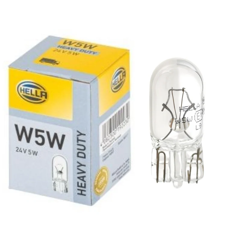 Hella 24 V 5 W T10 Sockellose Glühbirnen / Nr. 507 / 10er-Pack