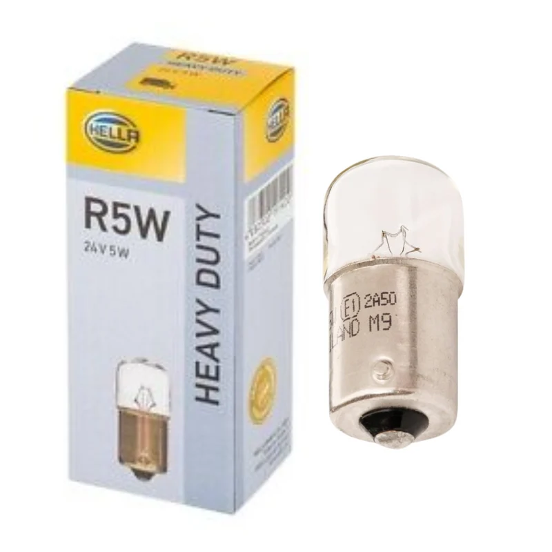 Hella 24-V-Rücklichtbirnen für LKW / 5 W SCC / Einzelkontakt klein / Nr. 149 / 10er-Pack