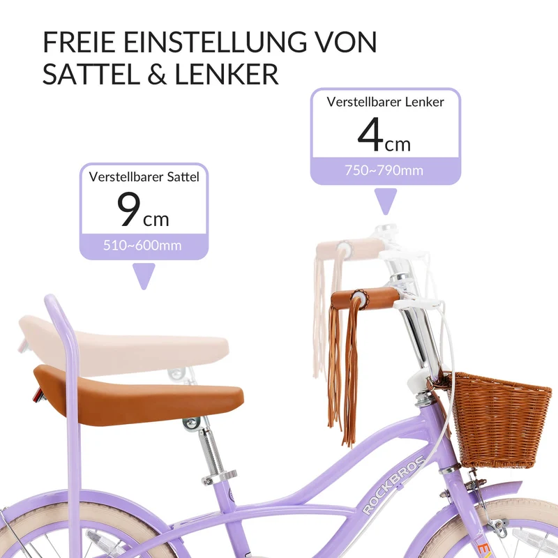 LEVO -16'' Kinderfahrrad mit Stützrädern