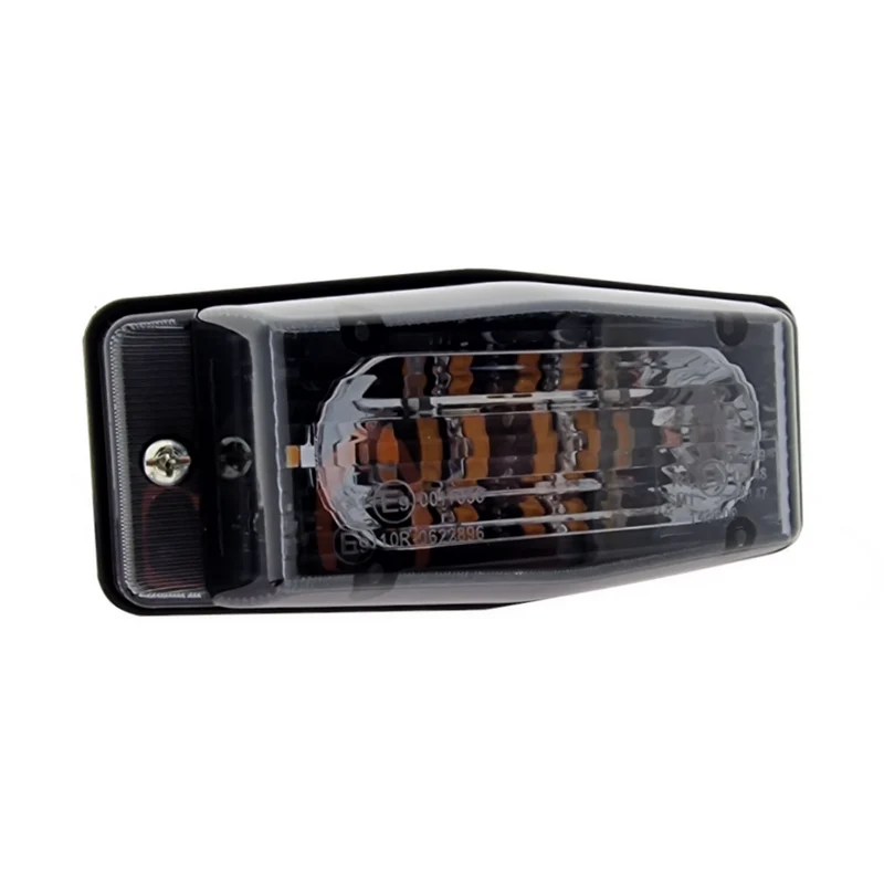 LED-Doppelbrennerlampe mit integriertem Stroboskoplicht / dunkel getönter Linse