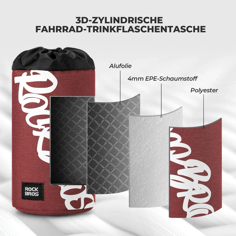 Fahrrad Lenkertasche Mini 1L für Trinkflaschen Ø9 cm