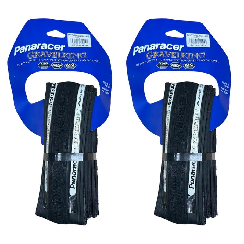 Panaracer GravelKing Slick Folding Tyre 700 x 23c 700c Bike Tyre AllRoad Anti-Flat