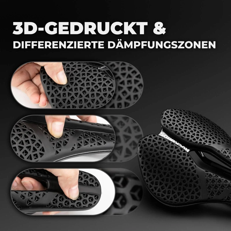 Fahrradsattel Wasserdicht Ergonomischer für MTB, Gravel, E-Bikes