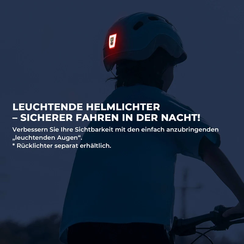 Kinderhelm Rücklicht-Kompatibel 54–58 cm 6–18 Jahre