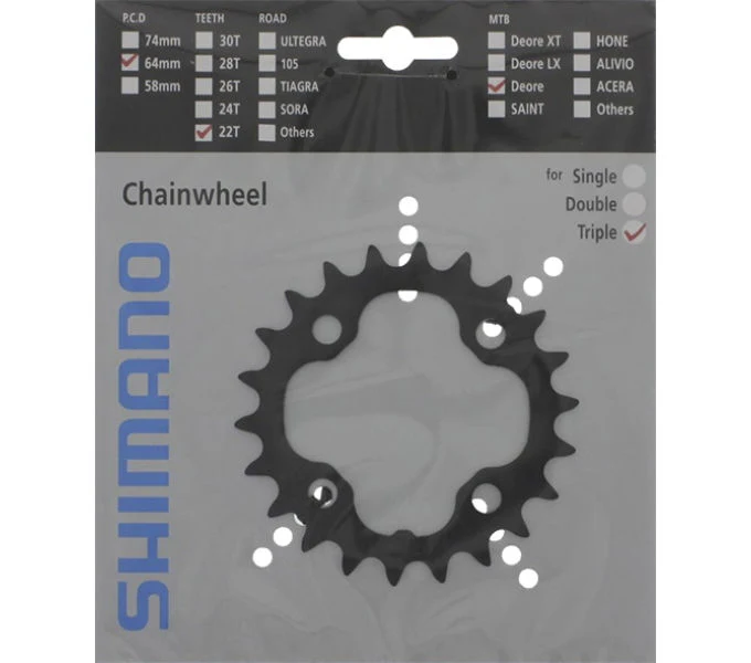 Shimano Kettenblatt DEORE FC-M590, FC-M591 22 Zähne