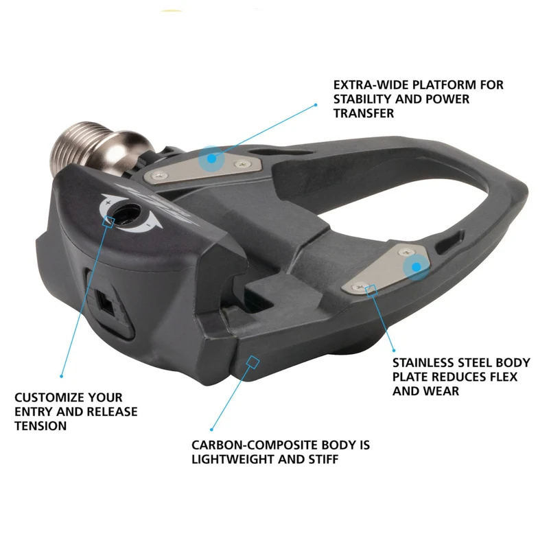 Shimano 105 Pedals SPD-SL Carbon Clipless R7000
