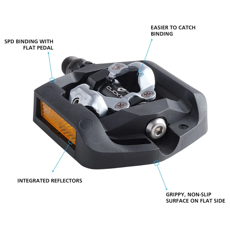 Shimano CLICK'R Pop Up SPD Clipless Bike Pedals T421