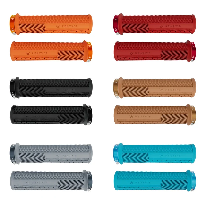 Peaty's Monarch Knurl Bike Handlebar Grips Lock-On