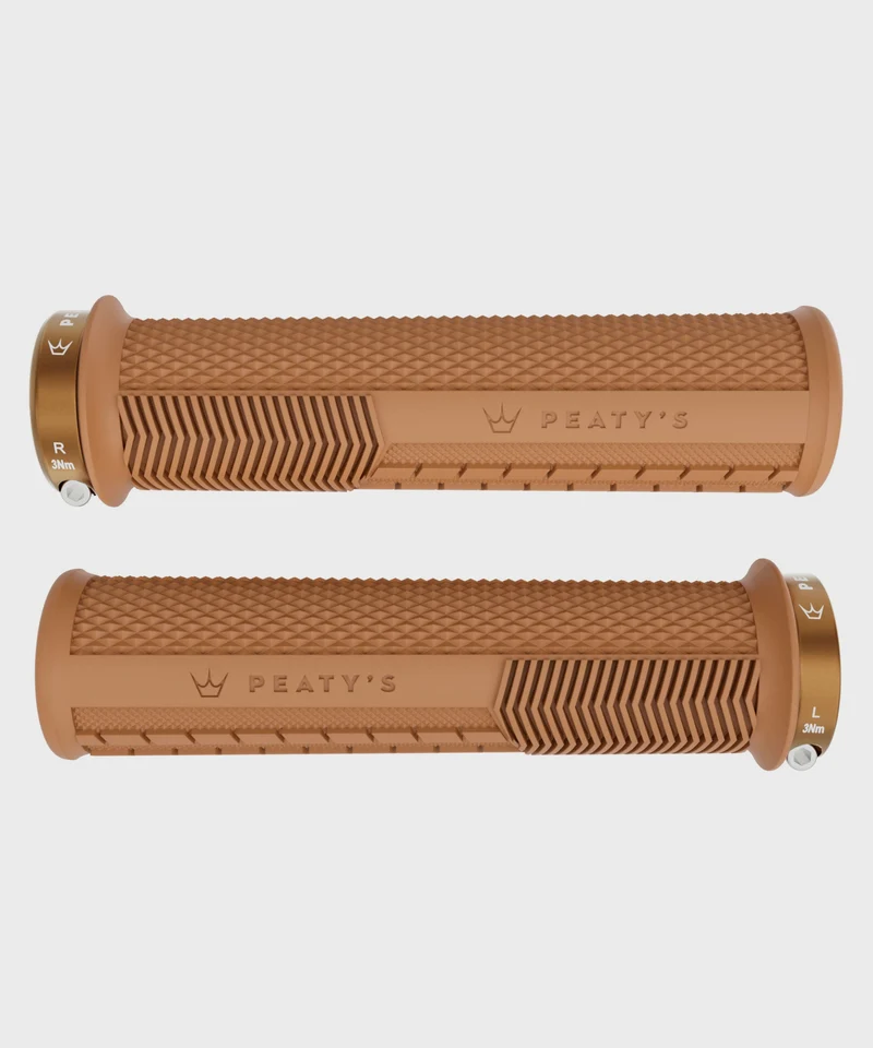 Peaty's Monarch Knurl Bike Handlebar Grips Lock-On