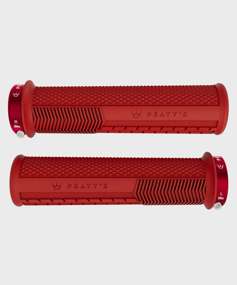 Peaty's Monarch Knurl Bike Handlebar Grips Lock-On