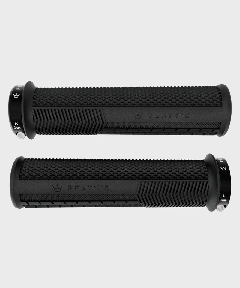 Peaty's Monarch Knurl Bike Handlebar Grips Lock-On