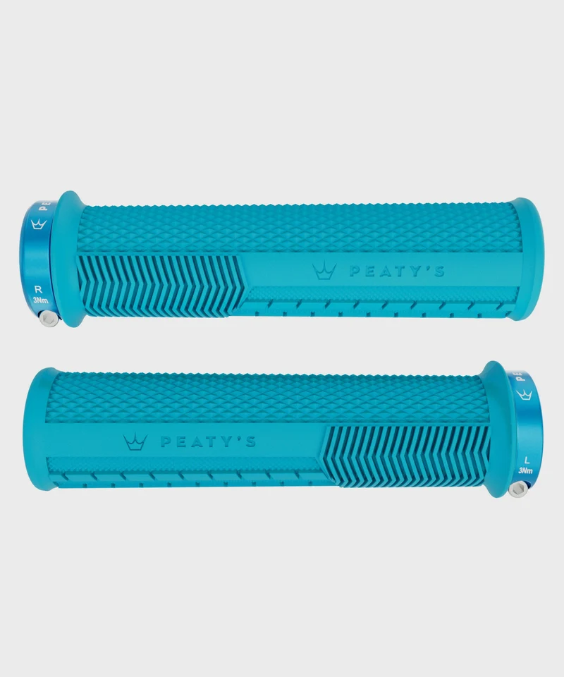 Peaty's Monarch Knurl Bike Handlebar Grips Lock-On