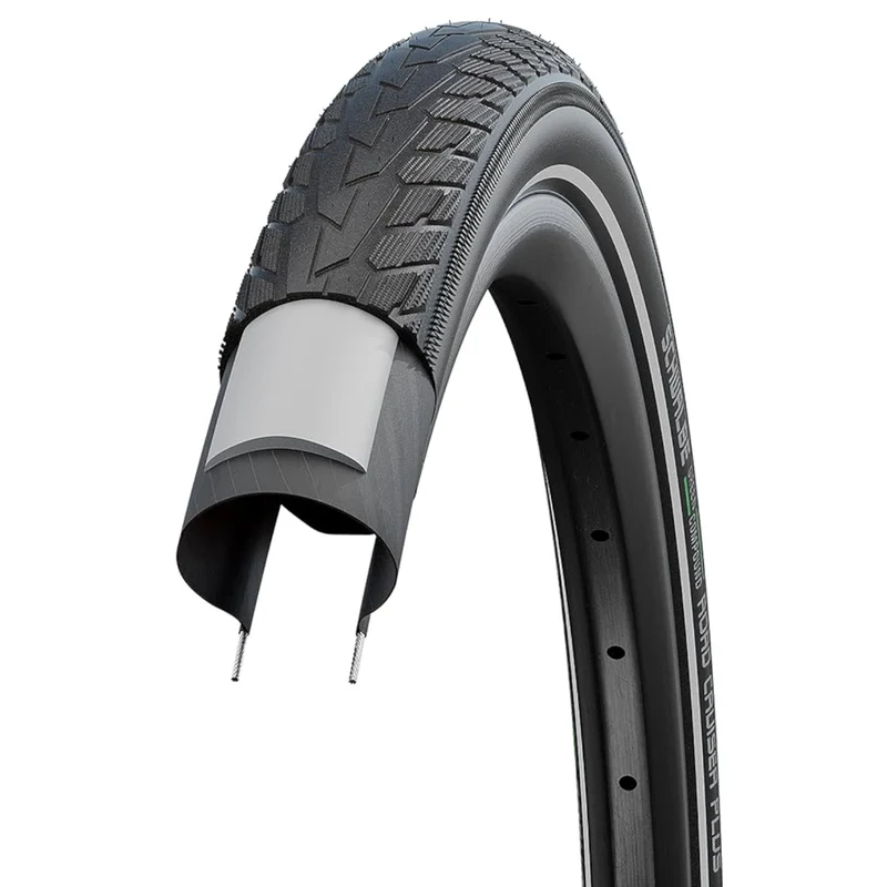 Schwalbe Motion Road Cruiser Plus (29er) 28 x 2.0 Green TwinSkin Wired Bike Tyre Reflective