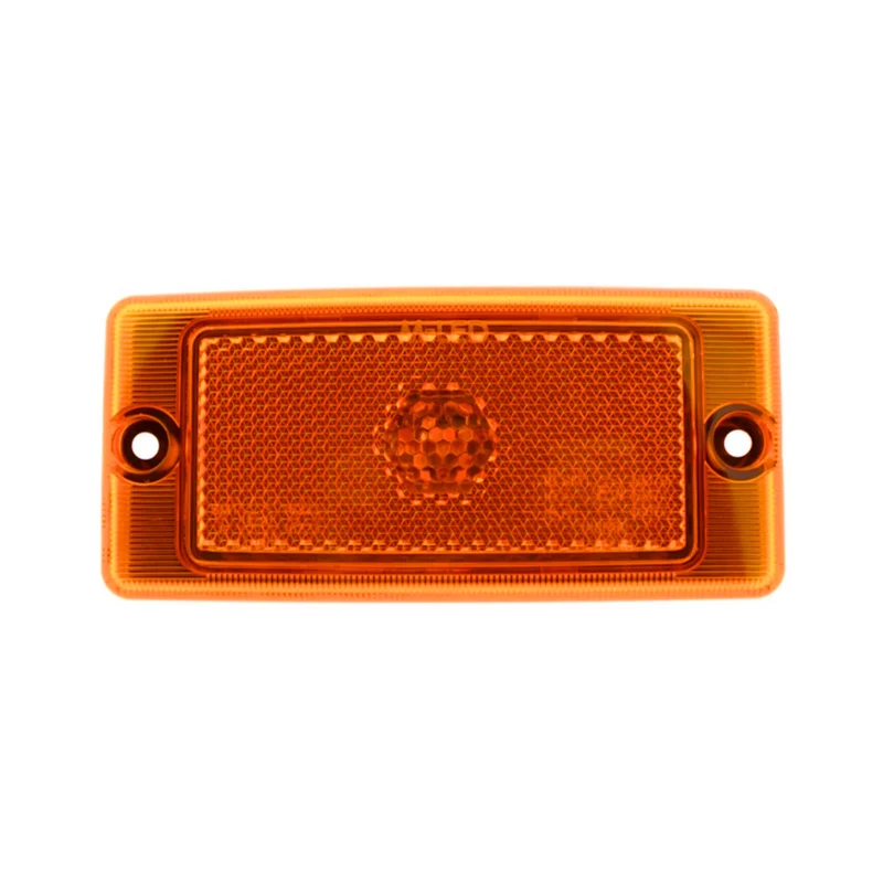 Klassische LED-Seitenmarkierungsleuchte / Hella-Stil / bernsteinfarbenes Glas