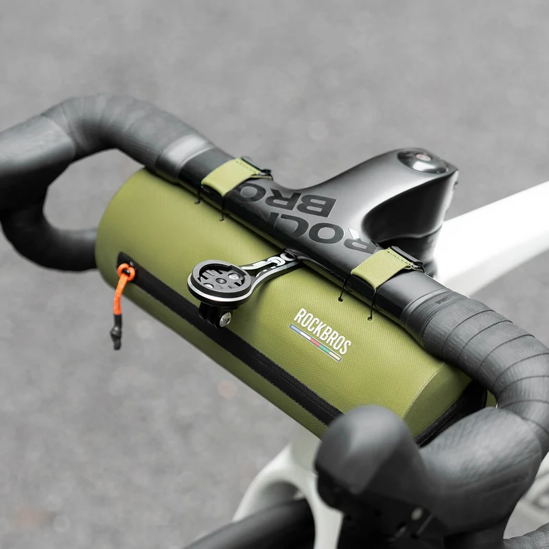 ROAD TO SKY 100 % Wasserdicht Lenkertasche 2L Grün