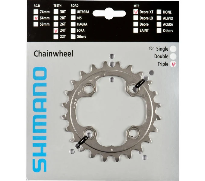 Shimano Kettenblatt DEORE XT FC-M770-10, FC-M780 24 Zähne
