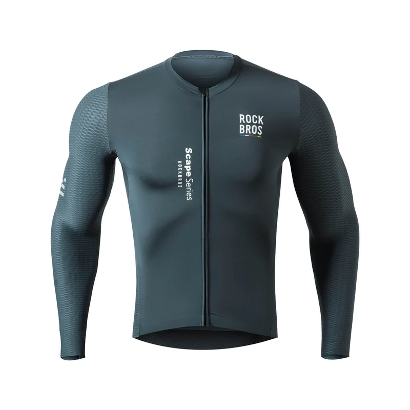 ROAD TO SKY Herren Langarm-Radtrikot Jersey für MTB & Rennrad