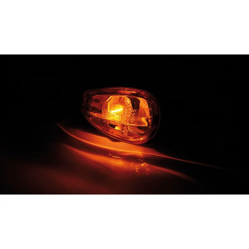Blinker Paar Highsider Little Duke, Schwarz, Gelb, M10, E-geprüft, 12V/10W