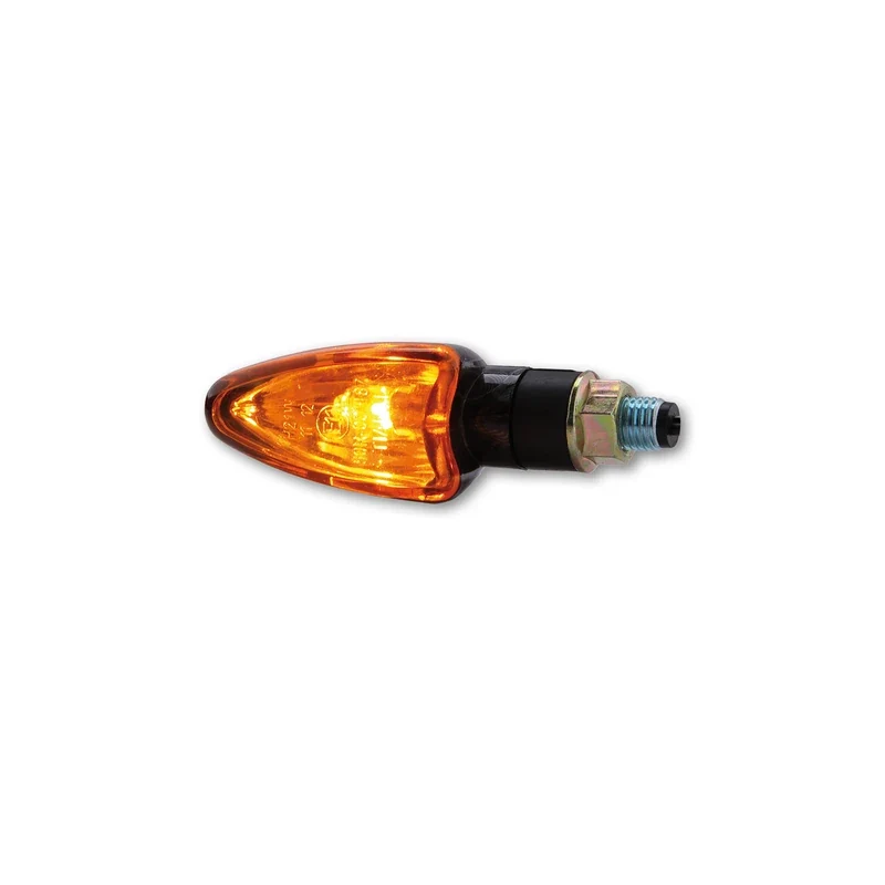 Blinker Paar Highsider Arrow, Carbonlook, Gelb, M10, E-geprüft, 12V/21W