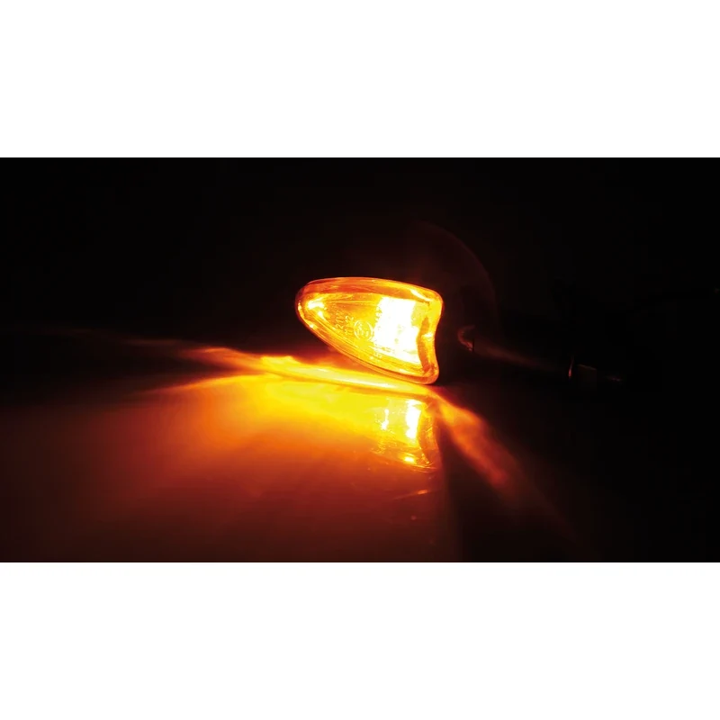 Blinker Paar Highsider Arrow, Carbonlook, Gelb, M10, E-geprüft, 12V/21W
