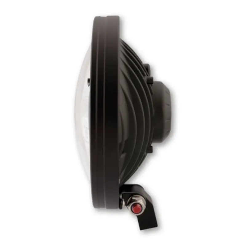 LED-Scheinwerfer 7 Zoll Highsider Frame-R1 Typ 3 schwarz, Unten, E-geprüft