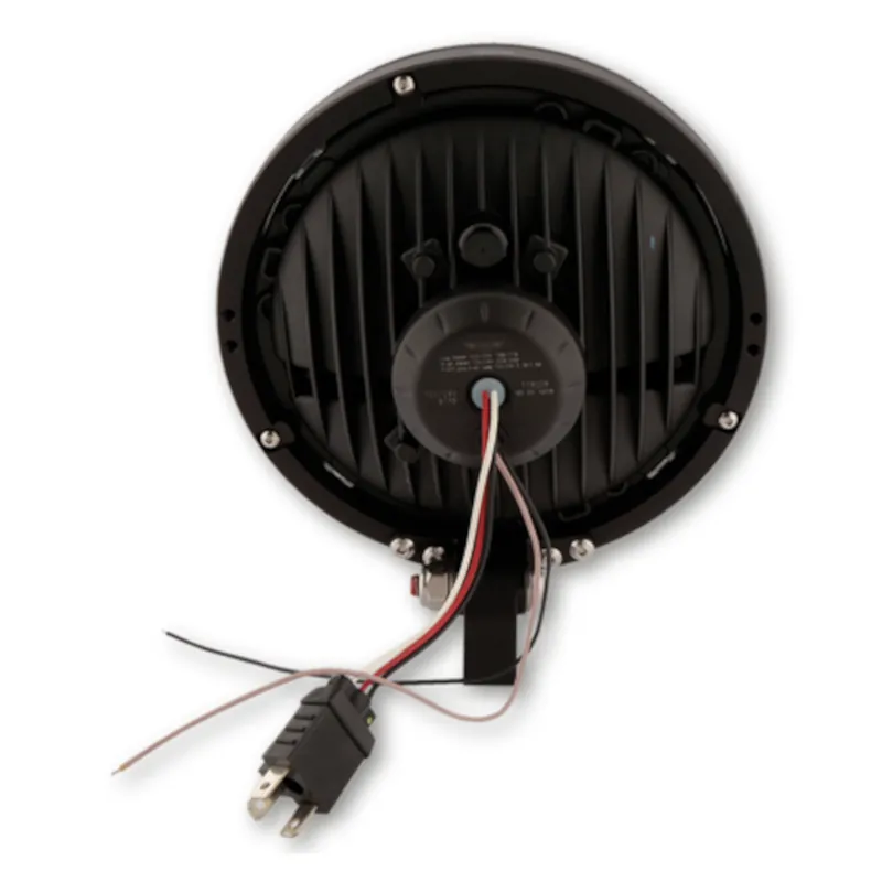 LED-Scheinwerfer 7 Zoll Highsider Frame-R1 Typ 3 schwarz, Unten, E-geprüft