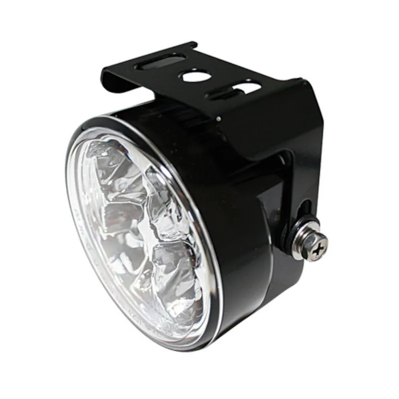 LED-Tagfahrlicht Highsider Pro Rund, Schwarz, Glas Klar, Ø 71,5 mm, E-geprüft