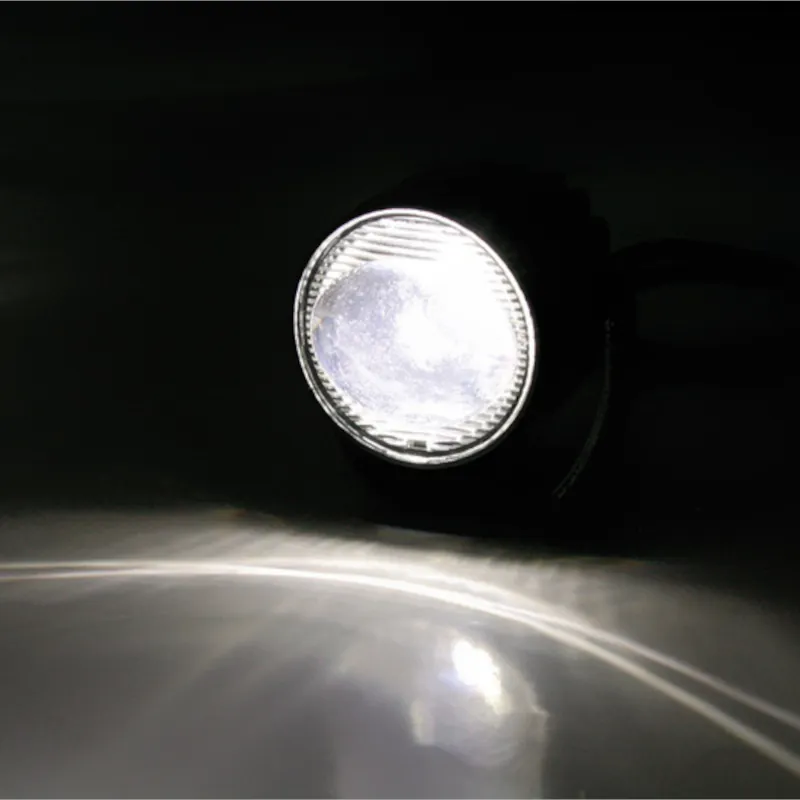 LED-Scheinwerfer Abblendlicht Highsider Satellite schwarz, Klar, E-geprüft