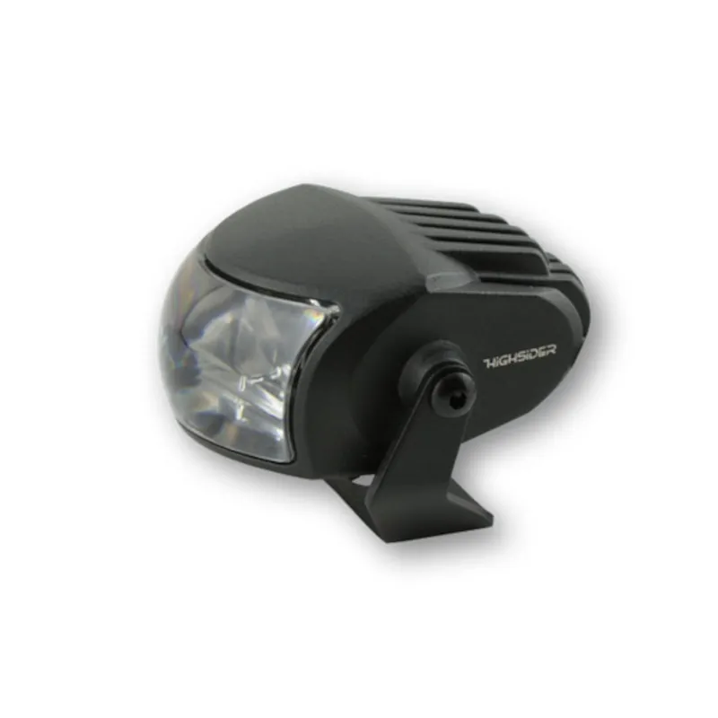 LED-Scheinwerfer Abblendlicht Highsider Comet-Low schwarz, Klar, E-geprüft