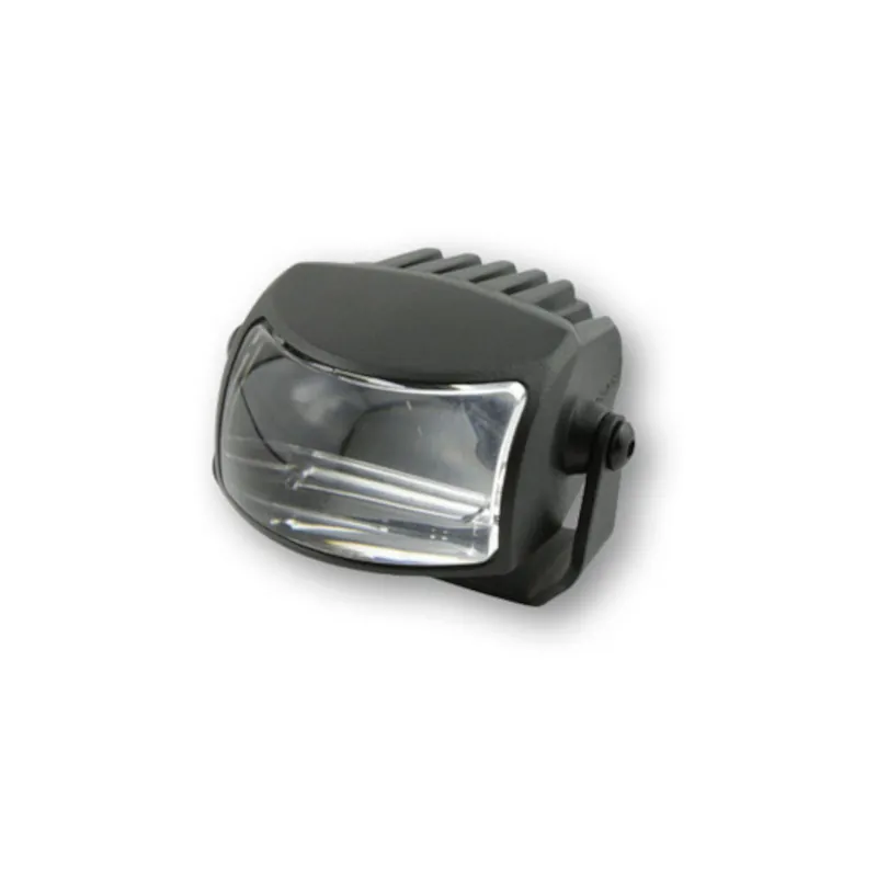 LED-Scheinwerfer Abblendlicht Highsider Comet-Low schwarz, Klar, E-geprüft