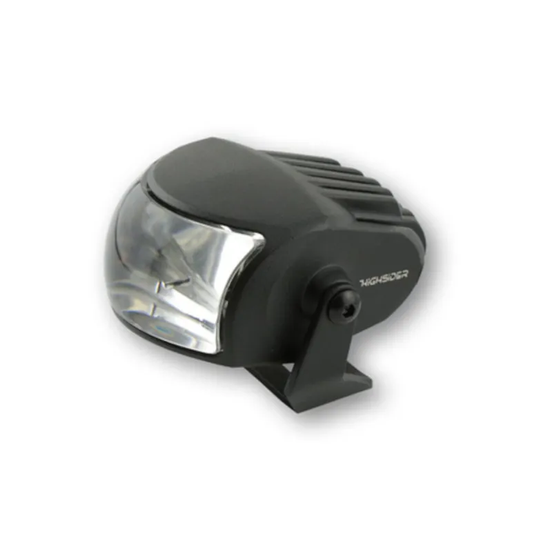 LED-Scheinwerfer Abblendlicht Highsider Comet-Low schwarz, Klar, E-geprüft
