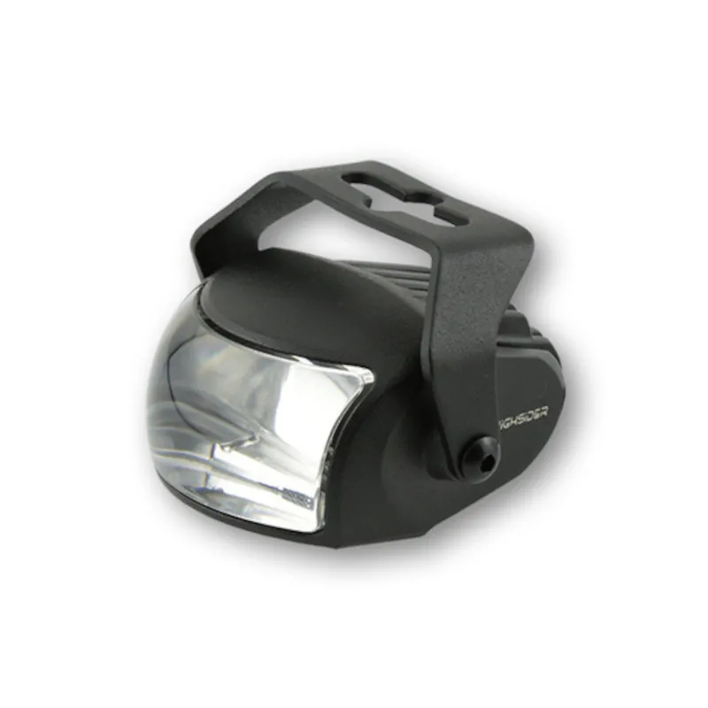 LED-Scheinwerfer Abblendlicht Highsider Comet-Low schwarz, Klar, E-geprüft