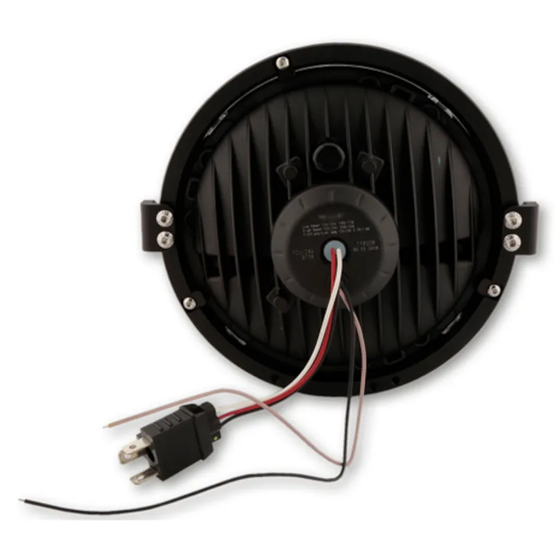 LED-Scheinwerfer 7 Zoll Highsider Frame-R1 Typ 3 schwarz, Seitlich, E-geprüft