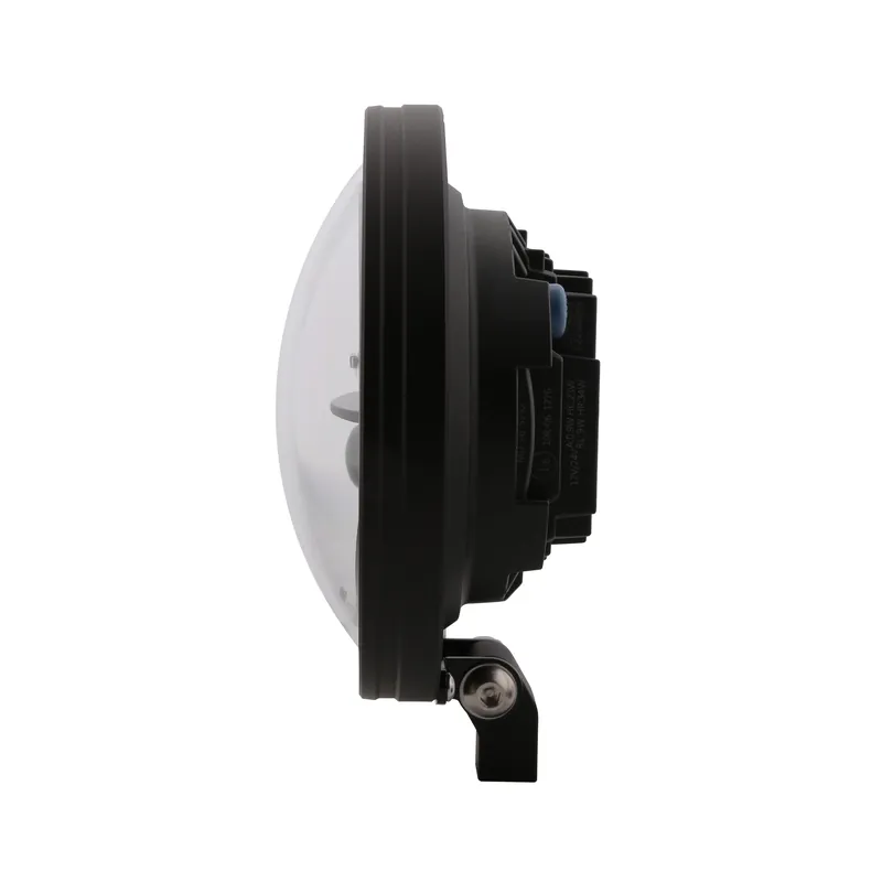 LED-Scheinwerfer 7 Zoll Highsider Frame-R1 Typ 11 schwarz, Unten, E-geprüft