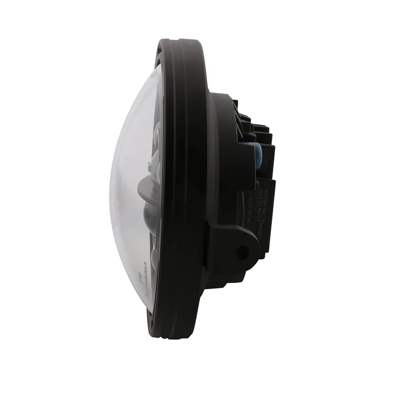 LED-Scheinwerfer 7 Zoll Highsider Frame-R1 Typ 11 schwarz, Seitlich, E-geprüft