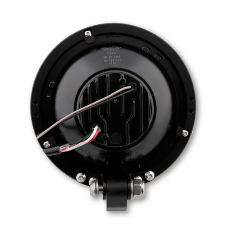 LED-Scheinwerfer 5 3/4 Zoll Highsider Frame-R2 Typ 5 schwarz, Unten, E-geprüft