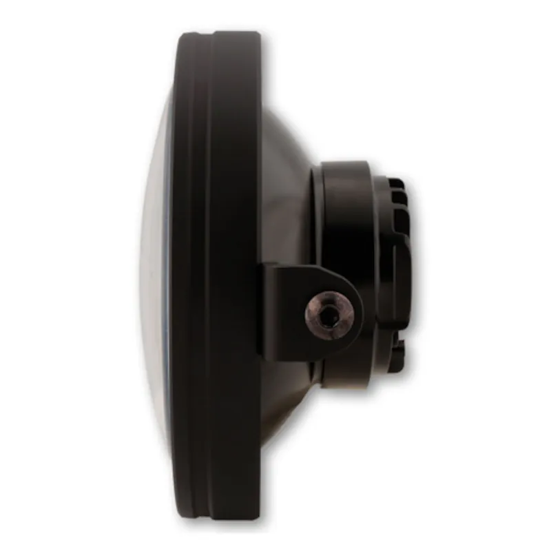 LED-Scheinwerfer 5 3/4 Zoll Highsider Frame-R2 Typ 5 schwarz Seitlich E-geprüft