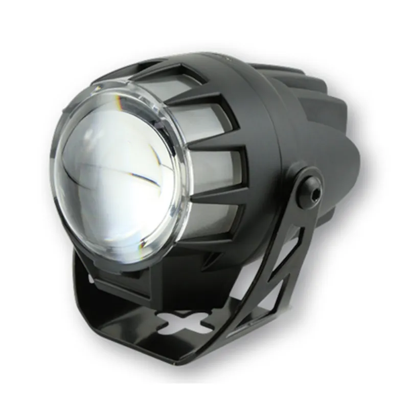 LED-Scheinwerfer 45 mm Highsider Dual-Stream schwarz, Klar, E-geprüft