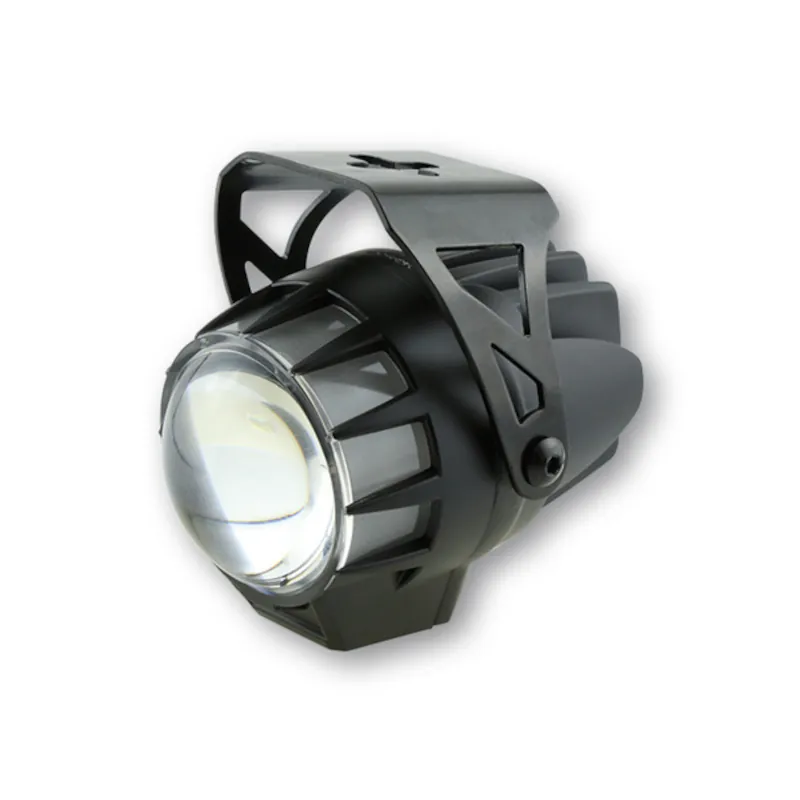 LED-Scheinwerfer 45 mm Highsider Dual-Stream schwarz, Klar, E-geprüft