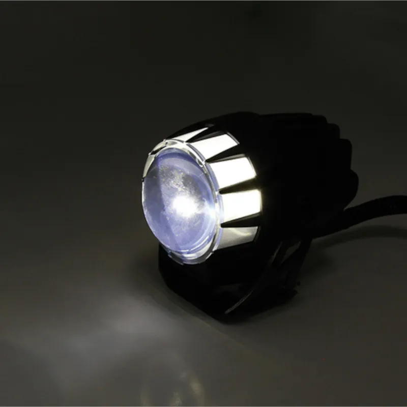 LED-Scheinwerfer 45 mm Highsider Dual-Stream schwarz, Klar, E-geprüft