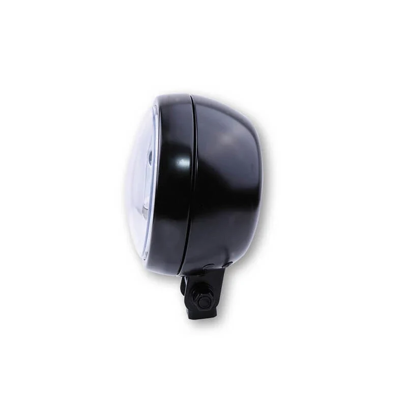 LED-Scheinwerfer 4 3/4 Zoll Highsider Flat Typ 9 schwarz, Unten, Klar, E-geprüft