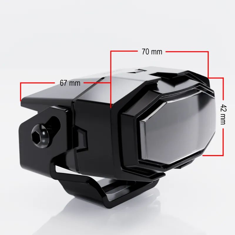 LED-Nebelscheinwerfer Highsider Pro MH24-Fog, Schwarz, Glas Klar, E-geprüft