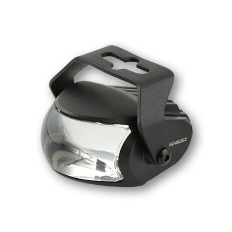 LED-Fernscheinwerfer Highsider Pro Comet-High, Schwarz, Glas Klar, E-geprüft