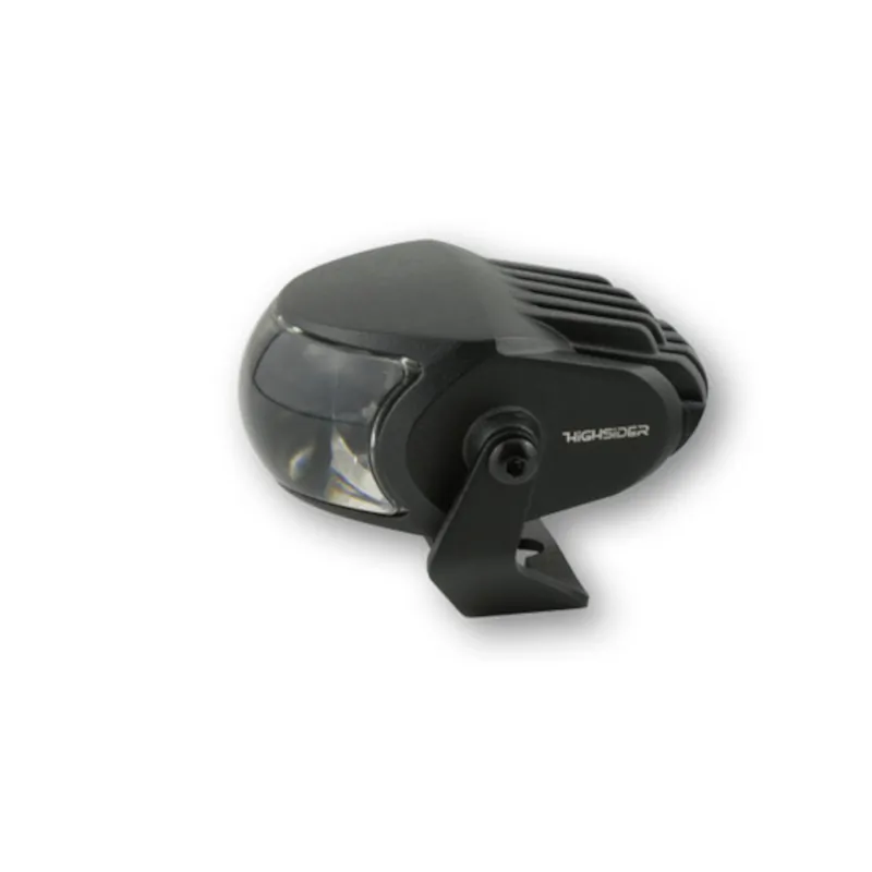 LED-Fernscheinwerfer Highsider Pro Comet-High, Schwarz, Glas Klar, E-geprüft