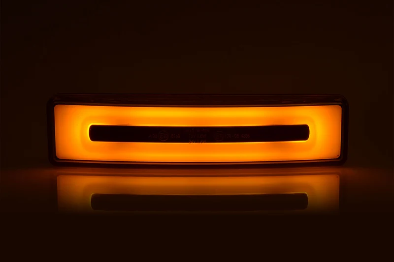 Gelbe Scania Neon-LED-Visierleuchte mit Stecker