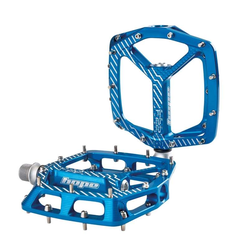 Hope F22 Blue 9/16 Inch Flat Platform Bike Pedals