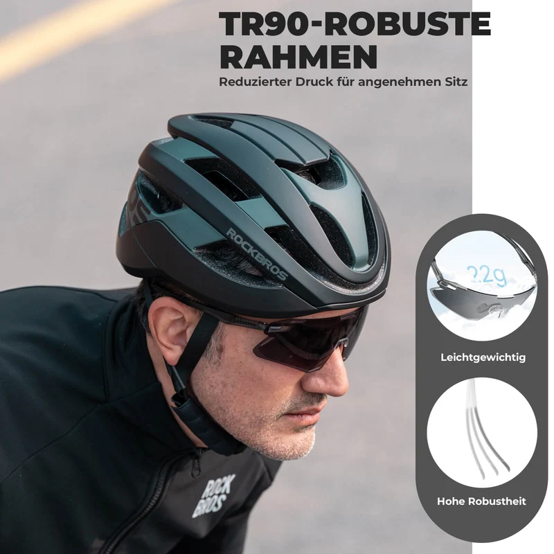 Aerodynamische und Windabweisende Sportbrille